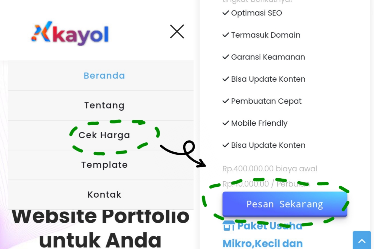Cara Order Kayol